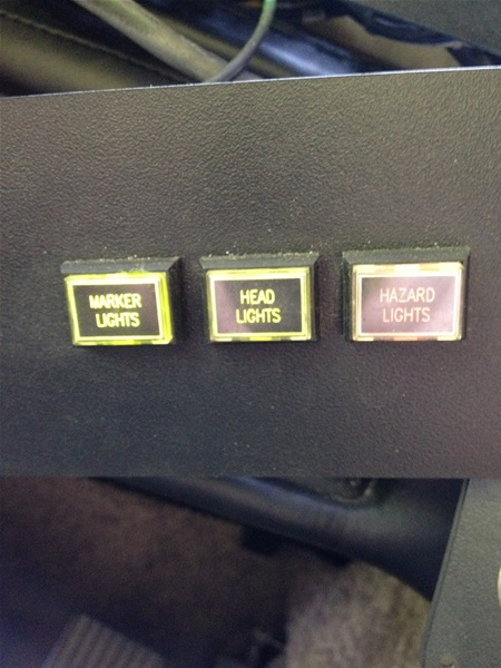 Marker / Headlight / Hazard switches