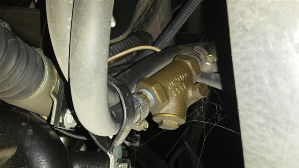 Here is a picture of the culprit - the backflow preventer.