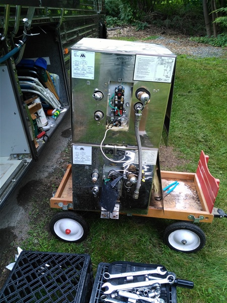 Old water heaters out